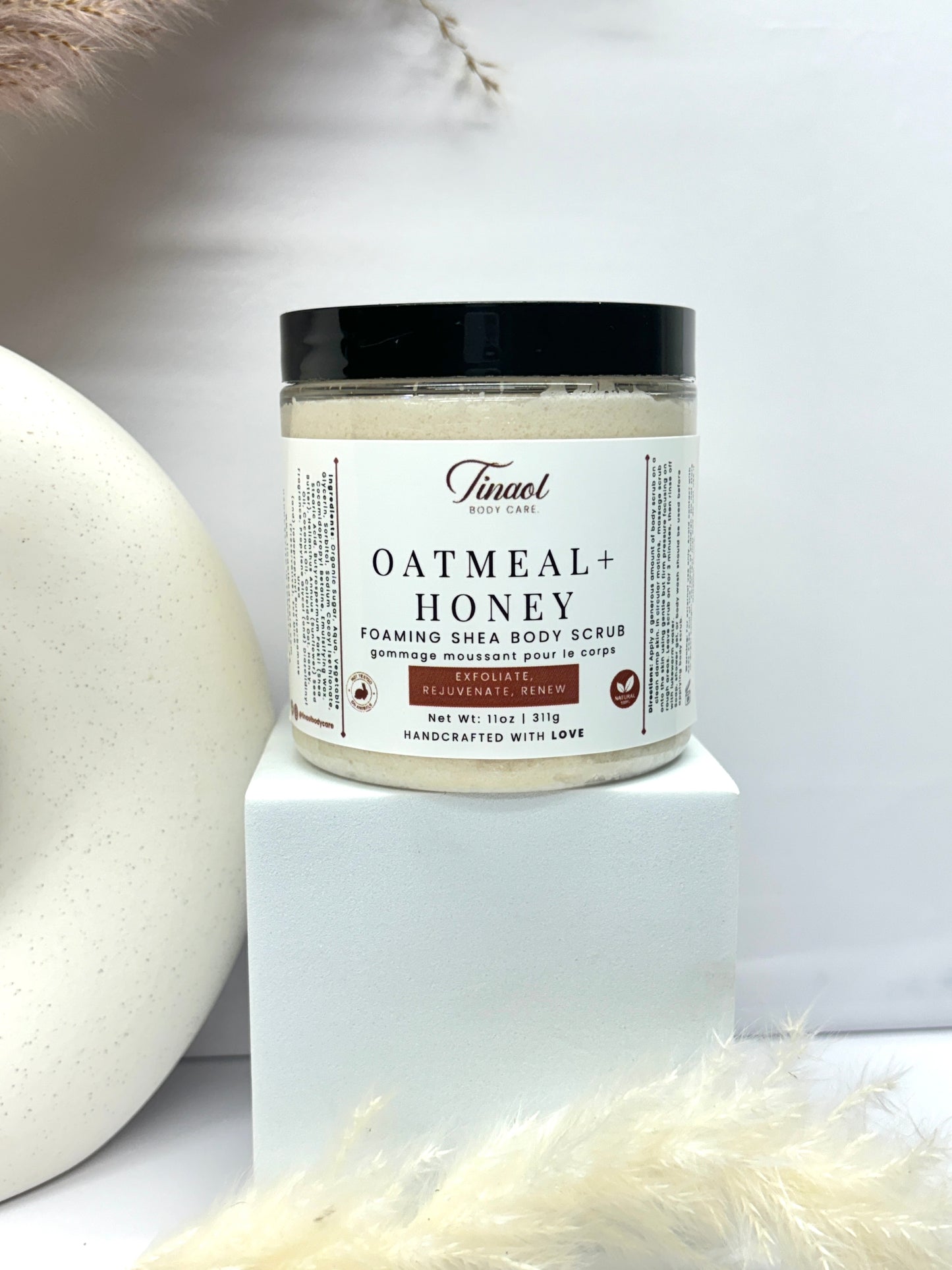 Oatmeal + Honey || Foaming Shea Body Scrub